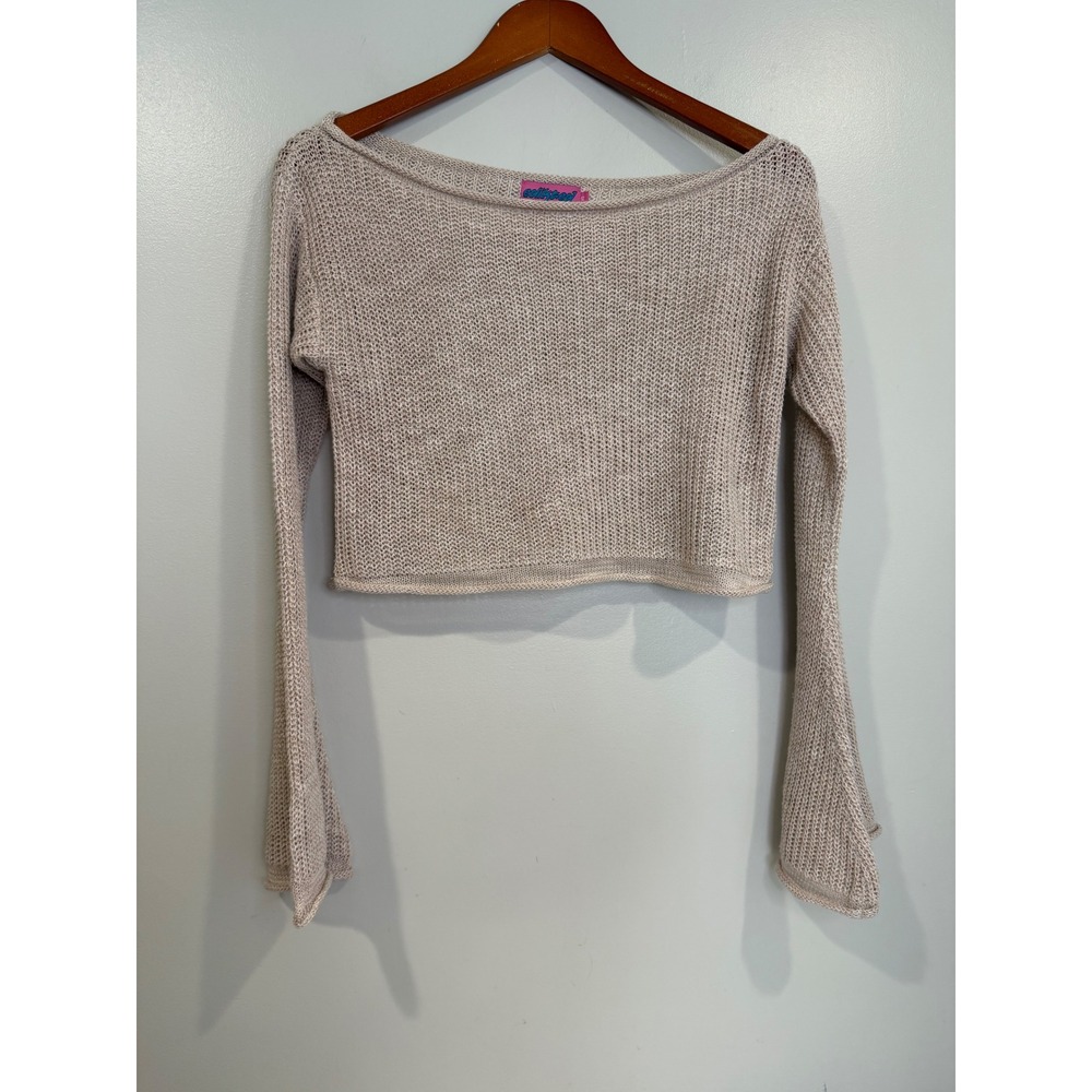 Edikted Womens Fairy Grunge Open Knit Sweater Size XS‎ Coastal Beach Boho Indie